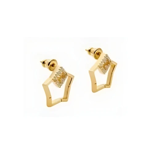 FENDI Gold-colored metal earrings