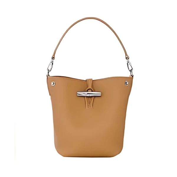 LONGCHAMP ル ロゾ XS バケットバッグ ウォールナット - レザー