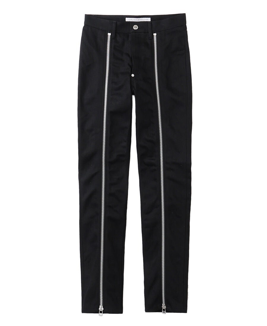 JOHNLAWRENCESULLIVAN rigid denim zipped pants