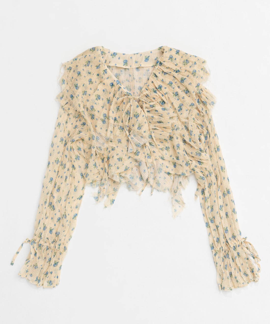 MAISON  SPECIAL Ruffle Blouse