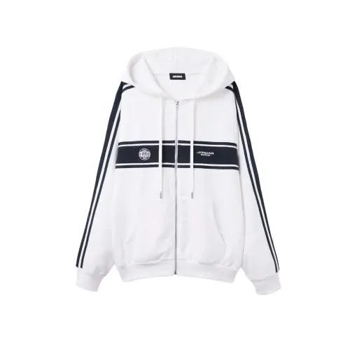 JIMWAG Line Tape Zip-Up Hoodie