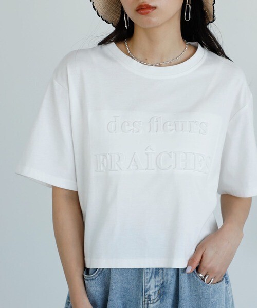 GeeRA エンボスロゴショートTシャツ