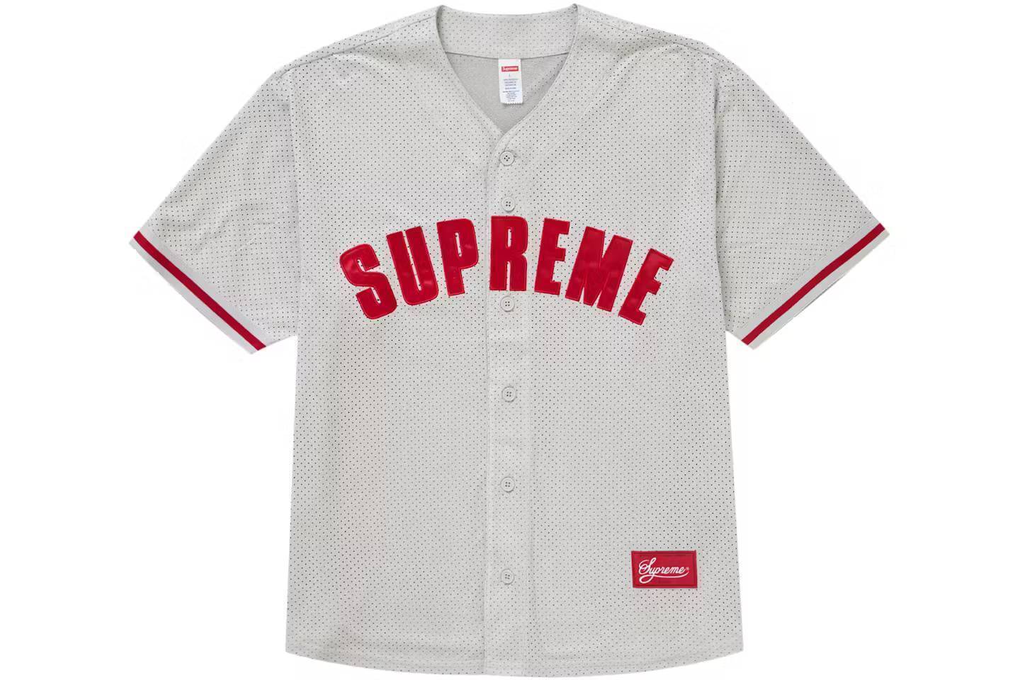 Supreme Ultrasuede Mesh Baseball Jersey