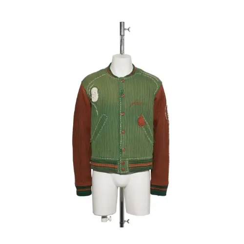 PLATEAU STUDIO KNITTED STITCH VARSITY JKT