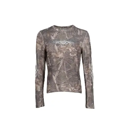 Jaded London FOREST CAMO TATTOO APPLIQUE TEE