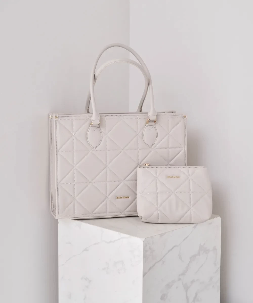 Rosé Muse quilting big tote