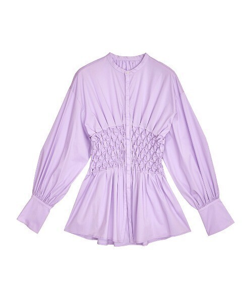 Ameri VINTAGE BLOOM SHIRRING SHIRT