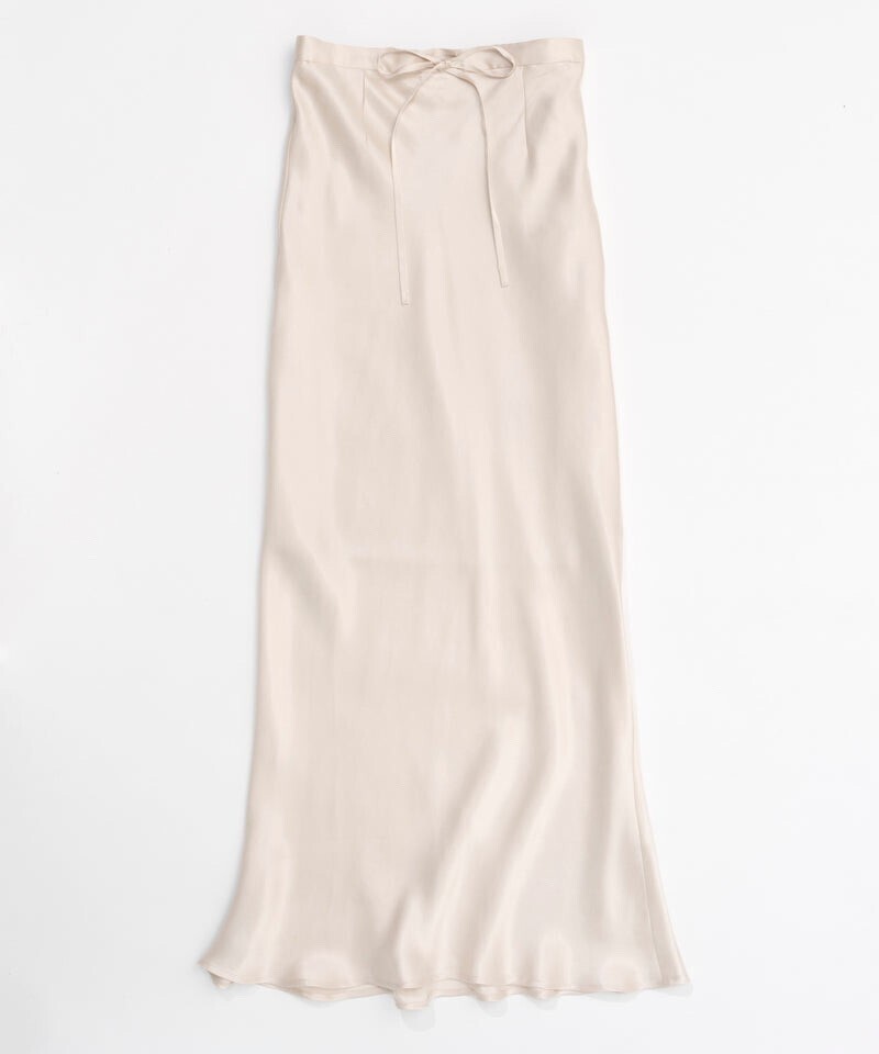 MAISON SPECIAL Satin Bias Skirt