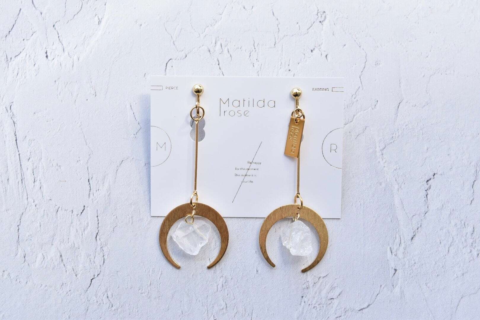 Matilda rose vintage moon hug natural stone