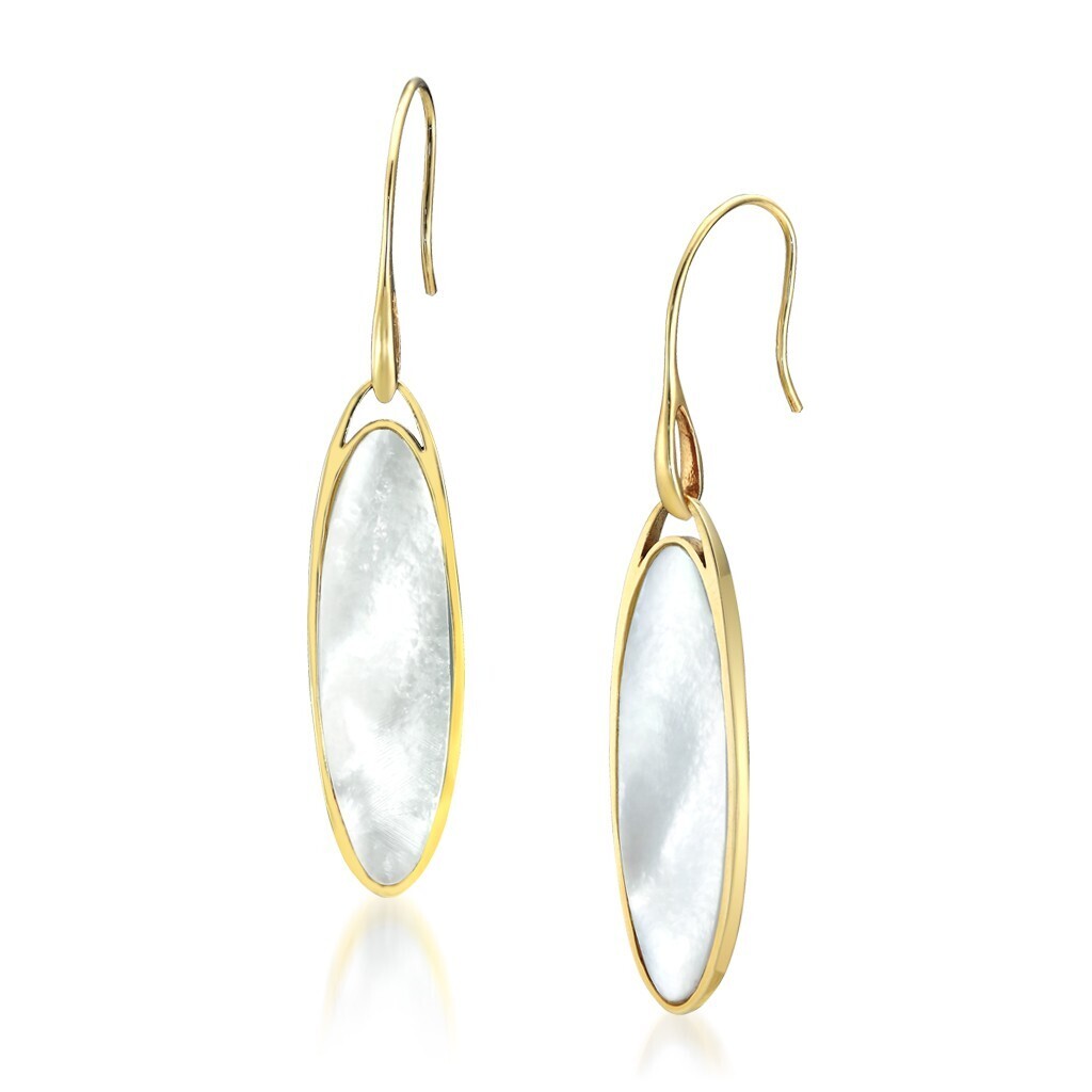STAR JEWELRY K10 ピアス VERTICAL OVAL
