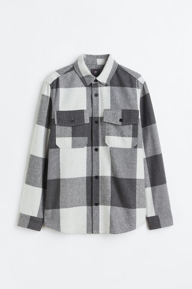 H&M ツイルオーバーシャツ
