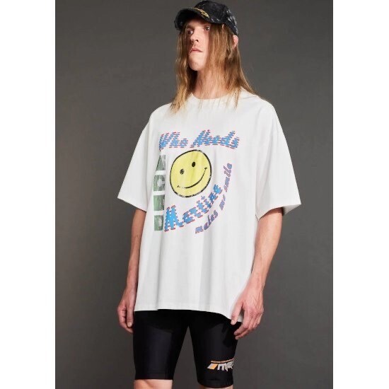 Martine Rose OVERSIZED T-SHIRT WHITE ACID