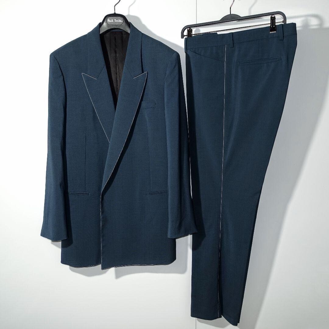 Paul Smith 20AW パリコレ モヘヤブレンド 青緑 ブルーグリーン