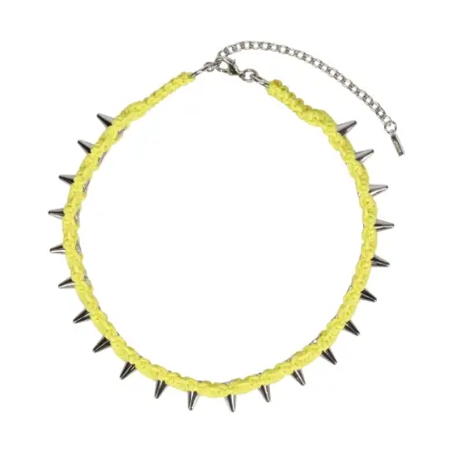 WE11DONE HANDMADE STUDDED NOEUD CHOKER