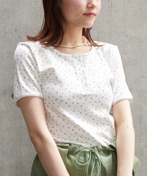 w closet ヘンリーネック半袖プルオーバー