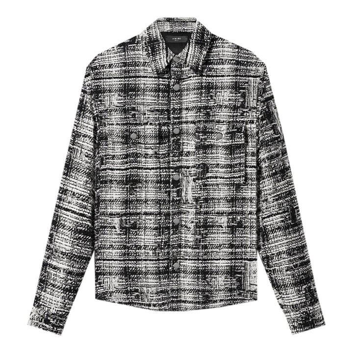 AMIRI TWEED PADDED OVERSHIRT