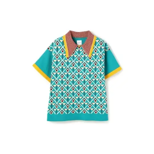 Sasquatchfabrix. FLOWER KNIT H/S POLO