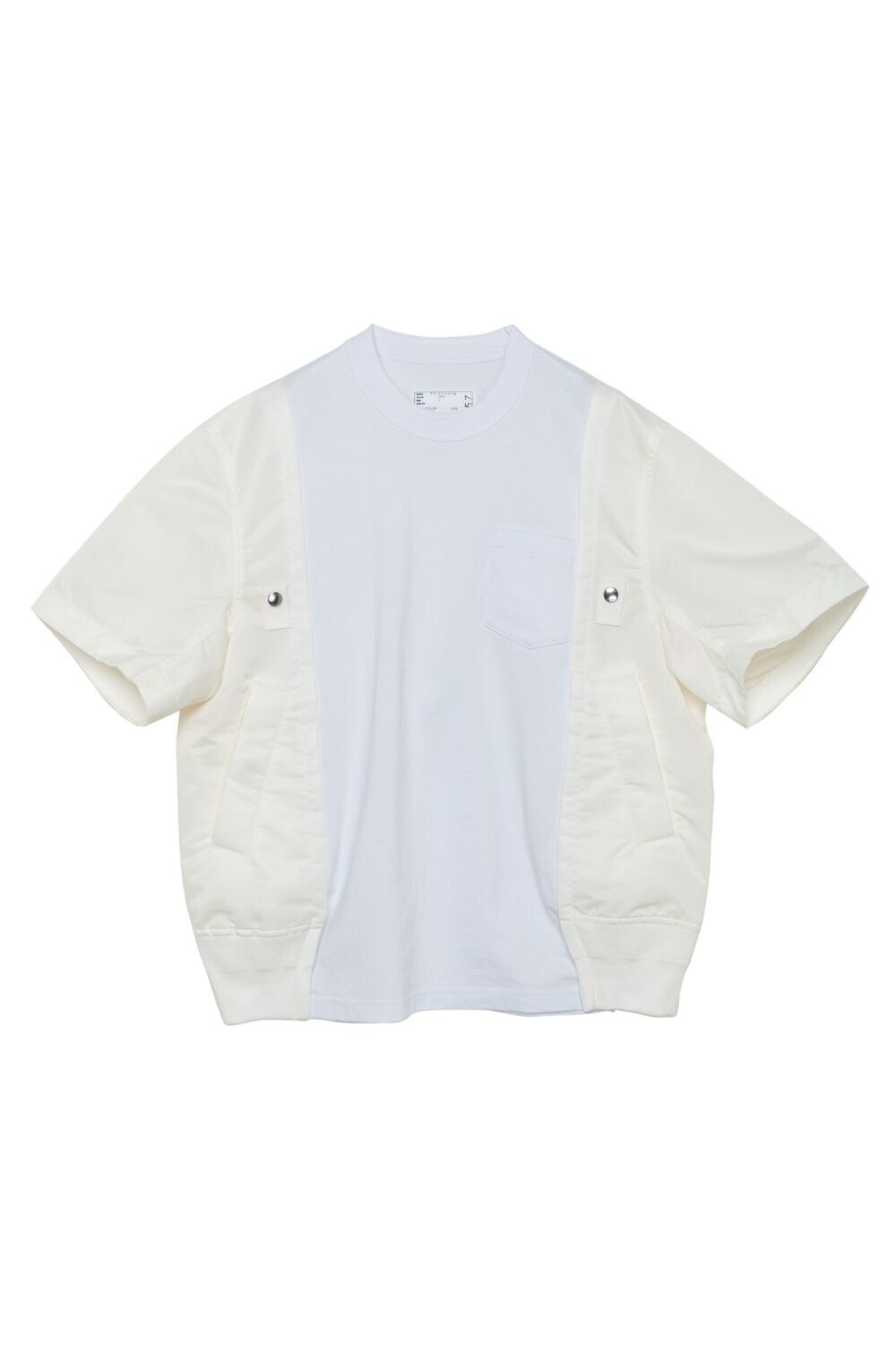 sacai Nylon Twill x Cotton Jersey T-Shirt