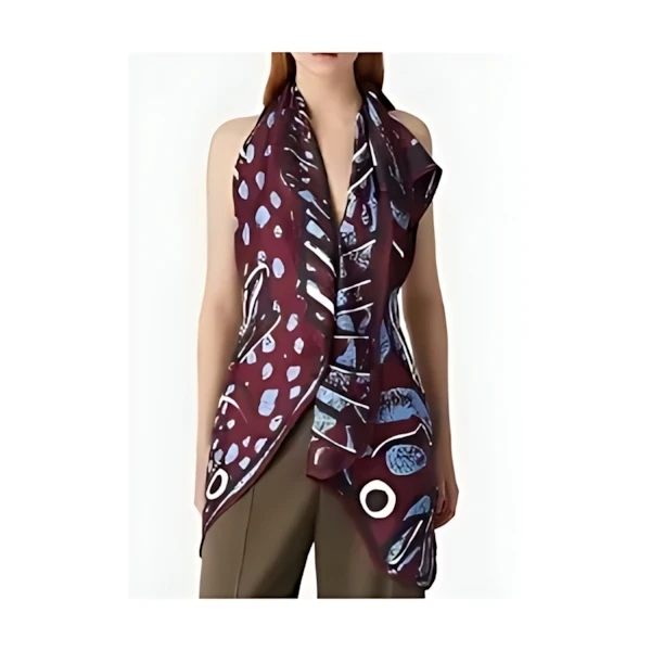 BOTTEGA VENETA シルクツイル プリント トップス