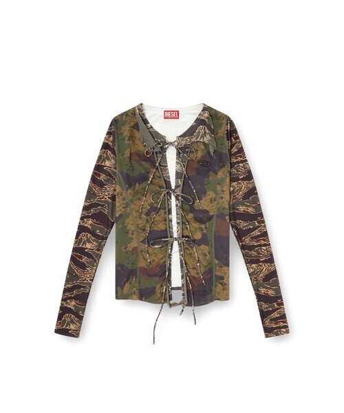 DIESEL ウィメンズ 長袖トップ T-AFRY