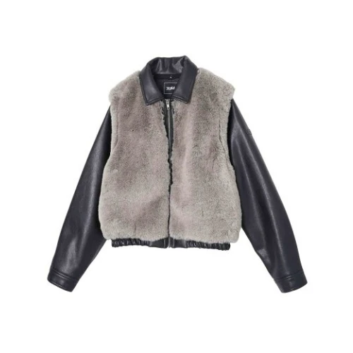 X-girl FAUX FUR CONVERTIBLE JACKET