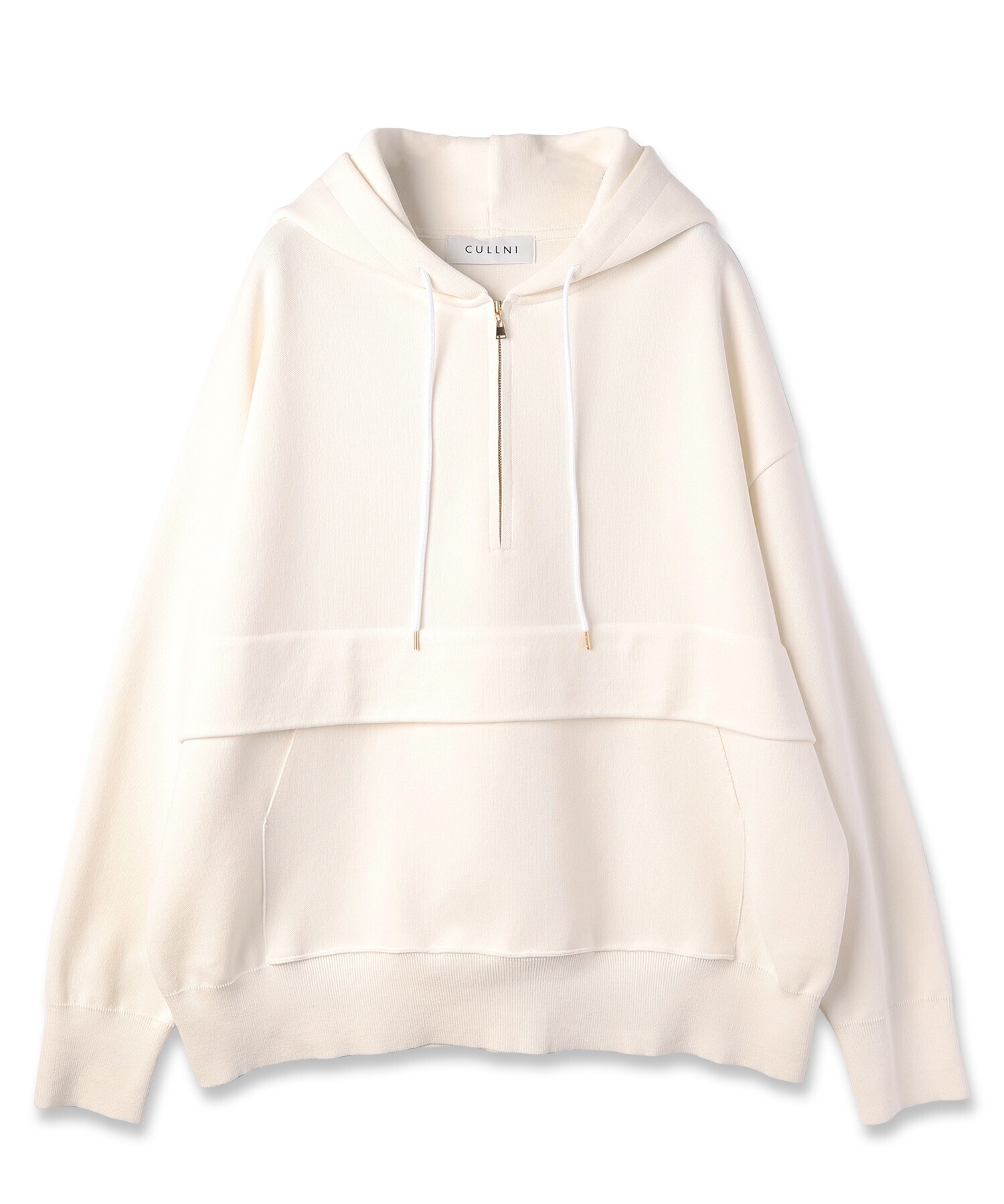 CULLNI Half Zip Big Pocket Knit Hoodie