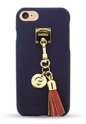 IPHORIA Lining Case Dark Blue with red Tassel