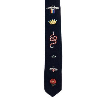GUCCI エンブロイダリー　ネクタイ