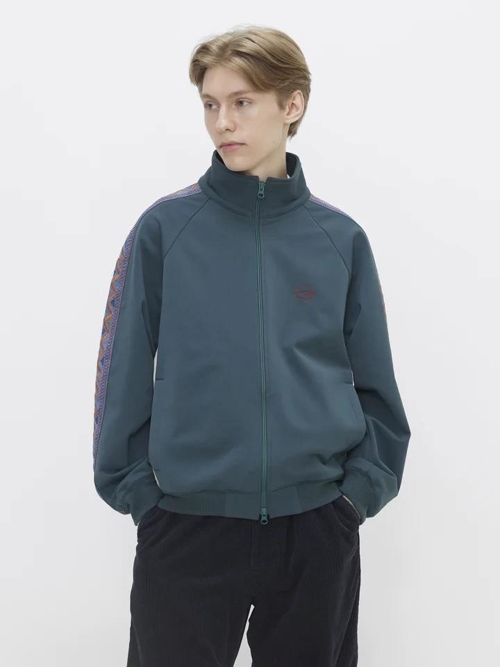 71 MICHAEL EMBROIDERED TRACK JACKET [VIRIDIAN]