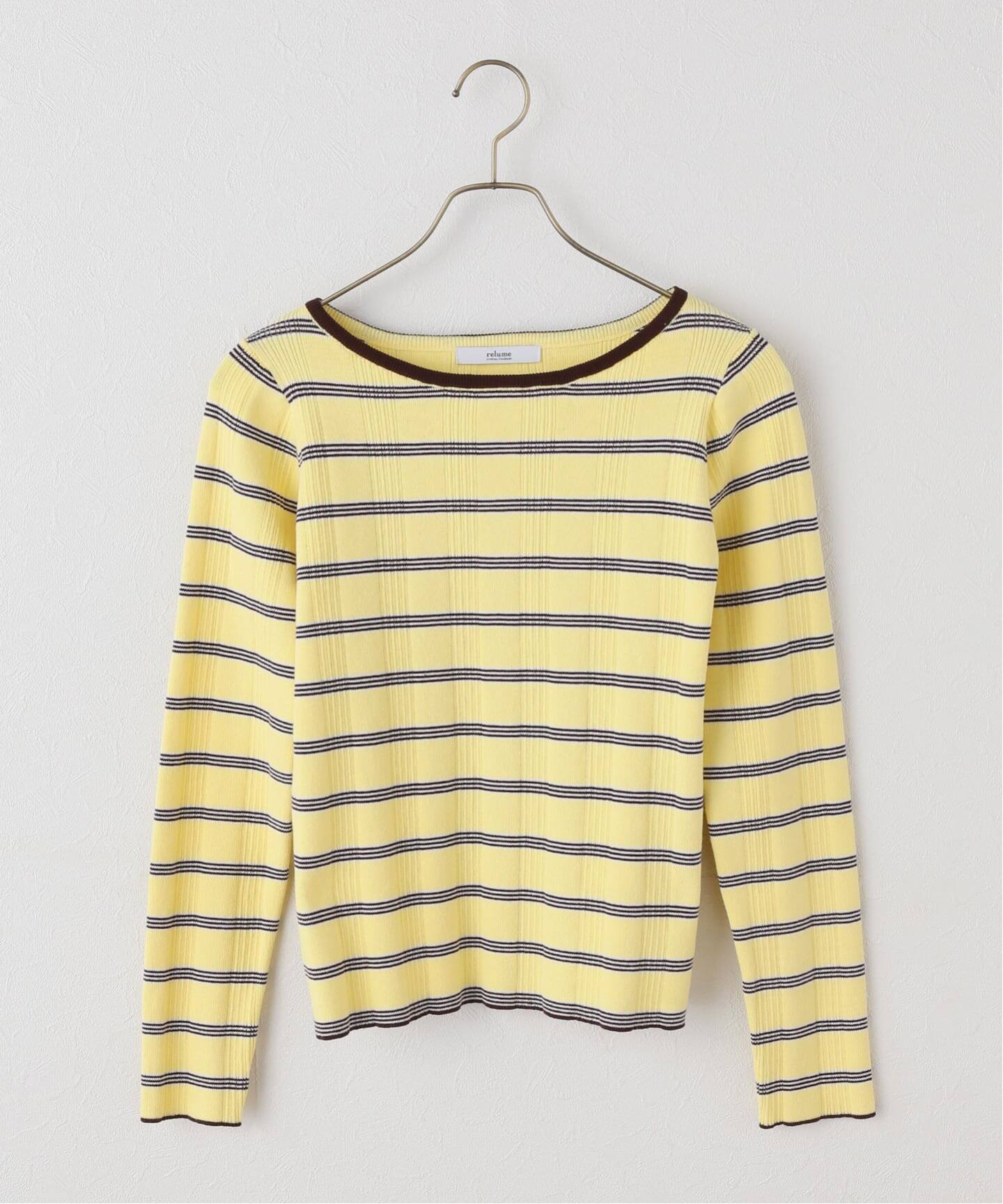 JOURNAL STANDARD relume ハリヌキボーダークルーネックプルオーバー