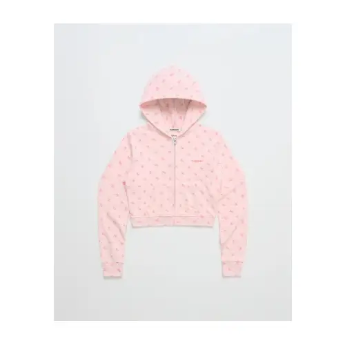 Madhappy Sleepy Minnie Mouse Shrunken Zip Up