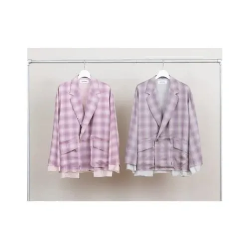 DISCOVERED OMBRE CHECK JACKET