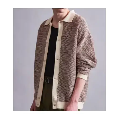 monkey time COTTON JACQUARD KNIT SHIRT