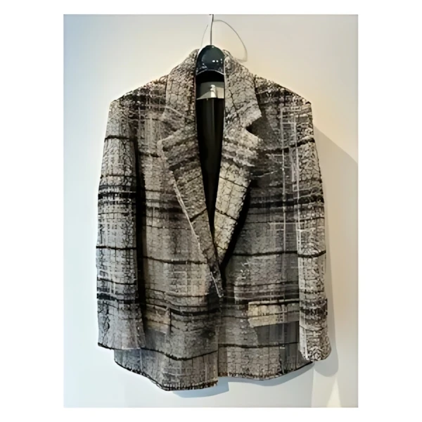 FUMIE TANAKA tweed check jacket