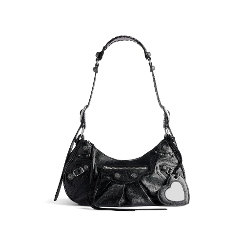 Balenciaga LE CAGOLE SMALL SHOULDER BAG IN BLACK