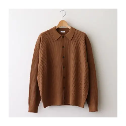 crepuscule Stripe Mesh Knit Shirt