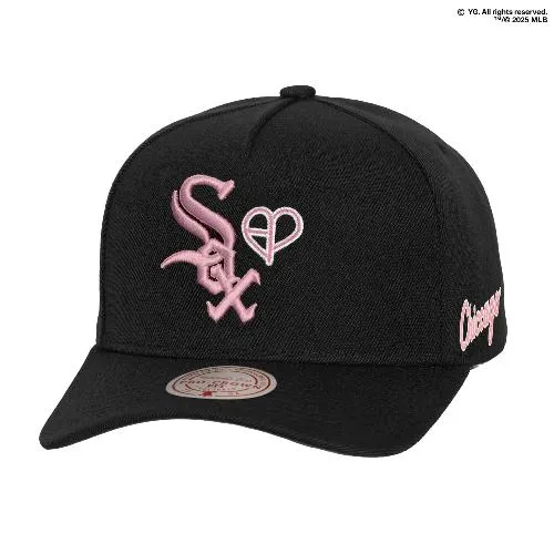 Mitchell & Ness Chicago White Sox Mitchell & Ness x BLACKPINK Black Pro Crown Snapback Hat