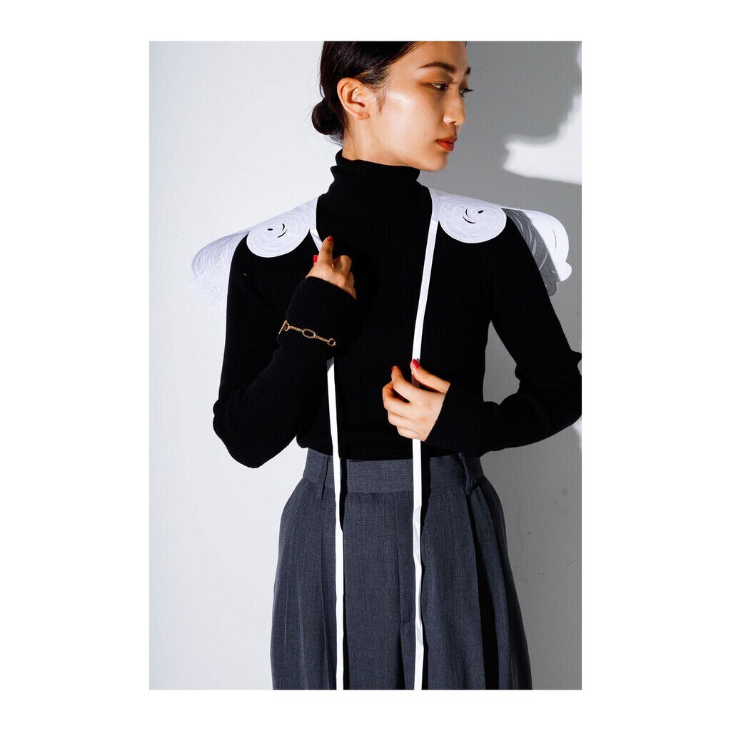 PATOU EMBROIDERED COLLAR ACCESSORY:付け襟
