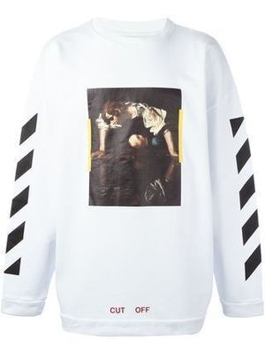 OFF-WHITE カラパジオオーバーサイズトレーナー