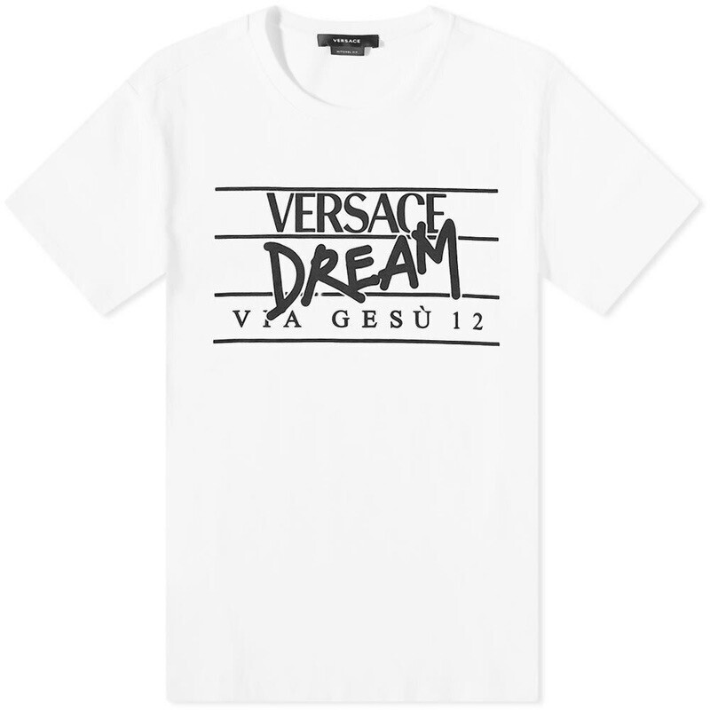 Versace Dream T-Shirt in White/Black