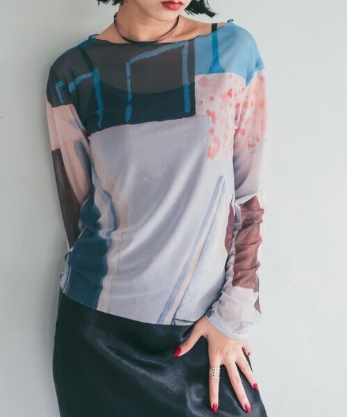 sahara sahara sheer top/ART シアートップス