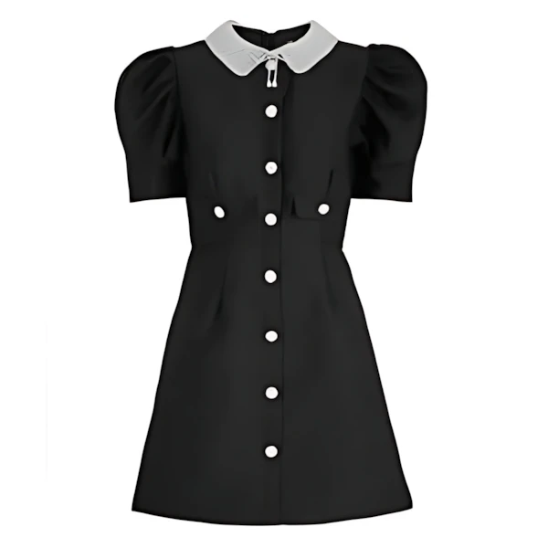 Sister Jane Dallas heart-jacquard twill mini dress