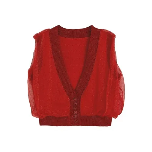 Ameri VINTAGE LIGHT SHEER LAYERED KNIT VEST