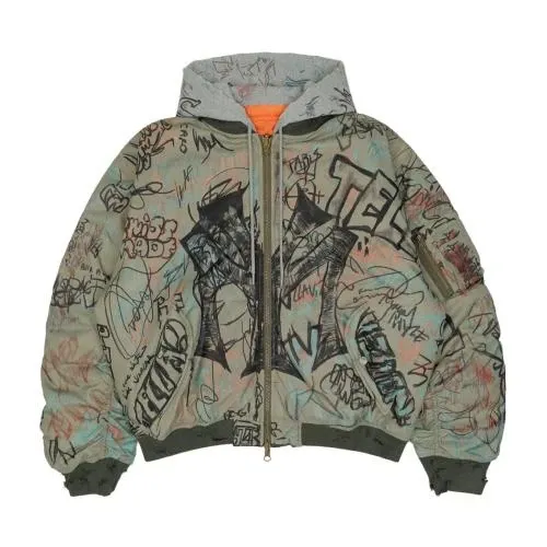 MOWALOLA graffiti bomber jacket