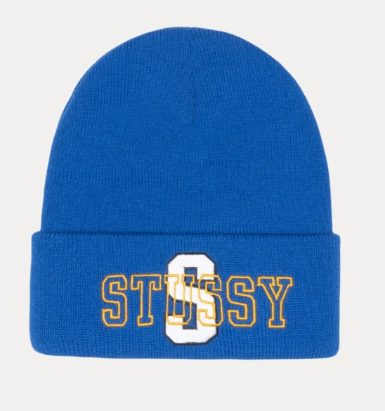STUSSY 24fw CUFF BEANIE VARSITY S
