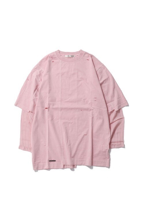 PRANK PROJECT Damaged Layerd Long Sleeve Tee