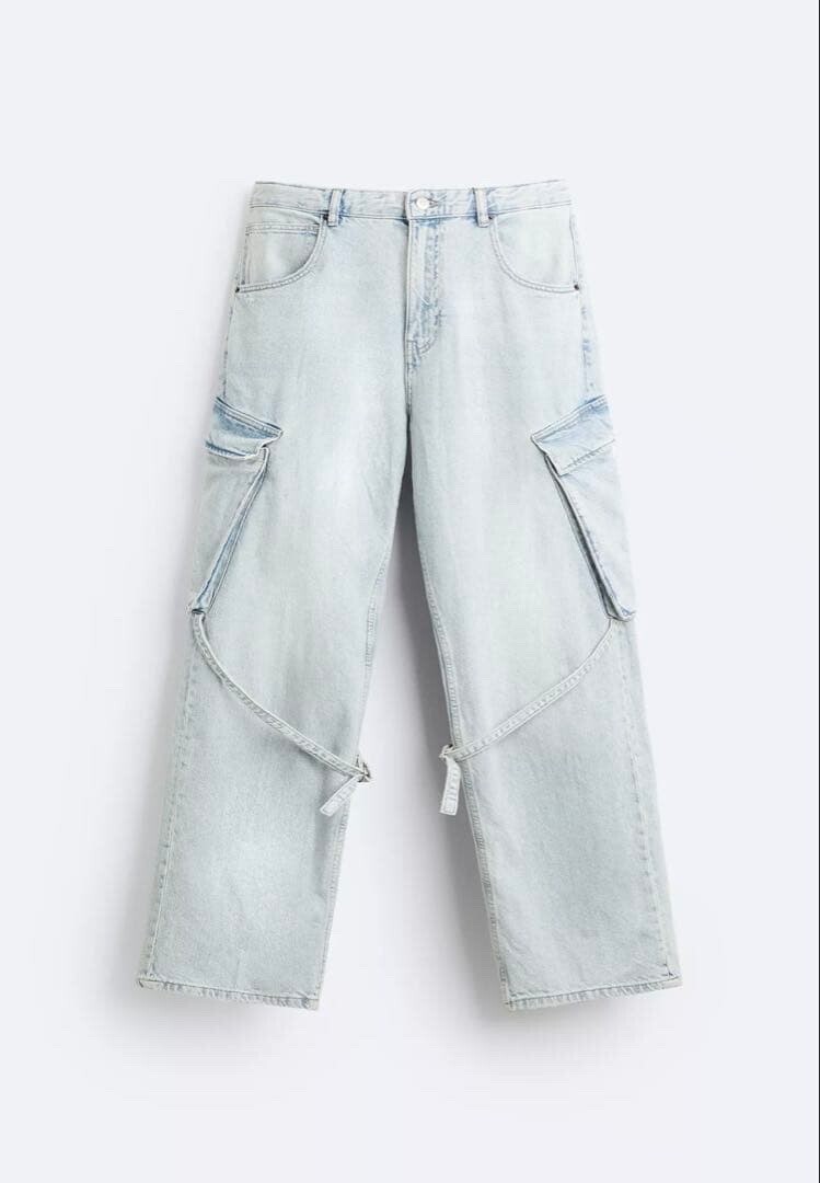 ZARA カーゴデニムパンツ