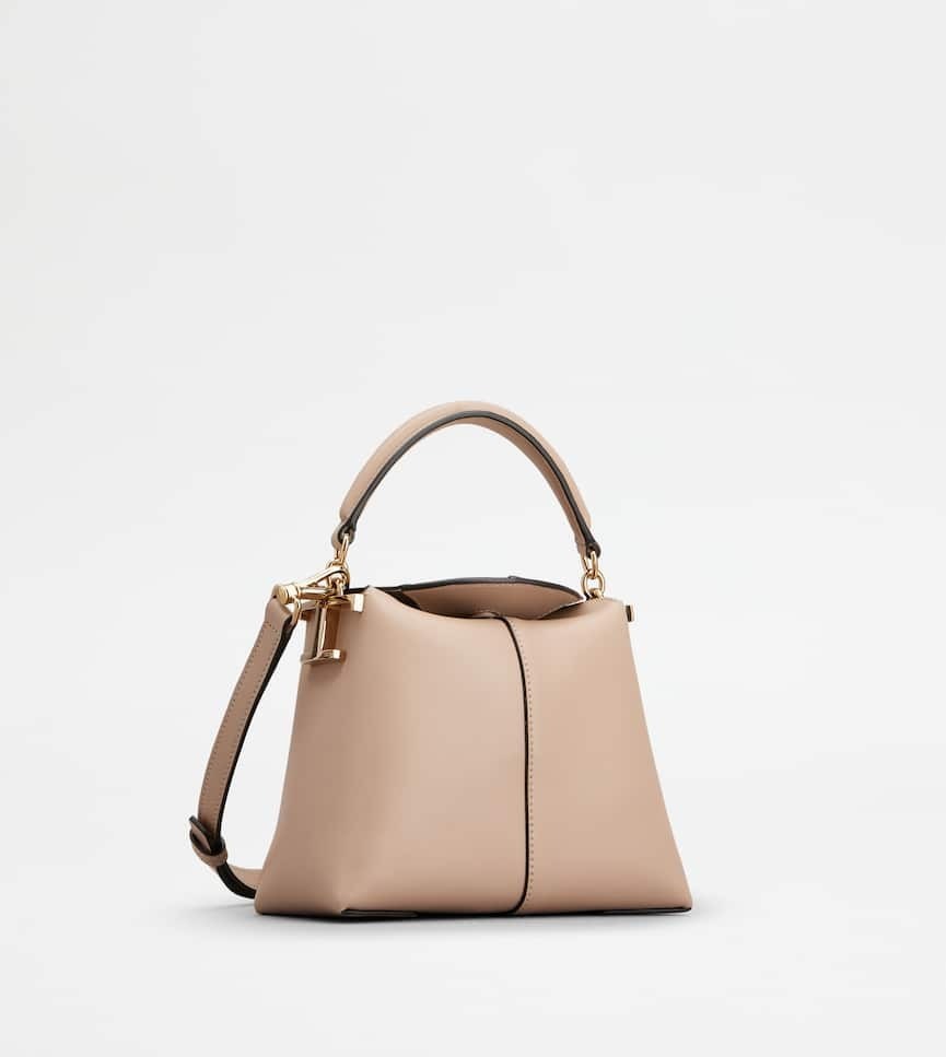 TOD'S トッズ T ケース レザー メッセンジャー トート バッグ マイクロ