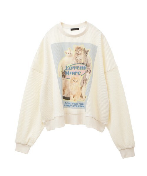 Candy Stripper LOVE ME MORE WAFFLE トップス