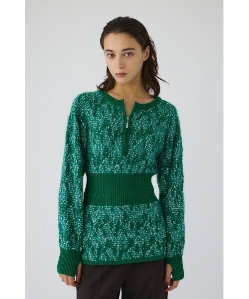 RIM.ARK Waist switching knit tops ウエストスウィッチングニットトップス